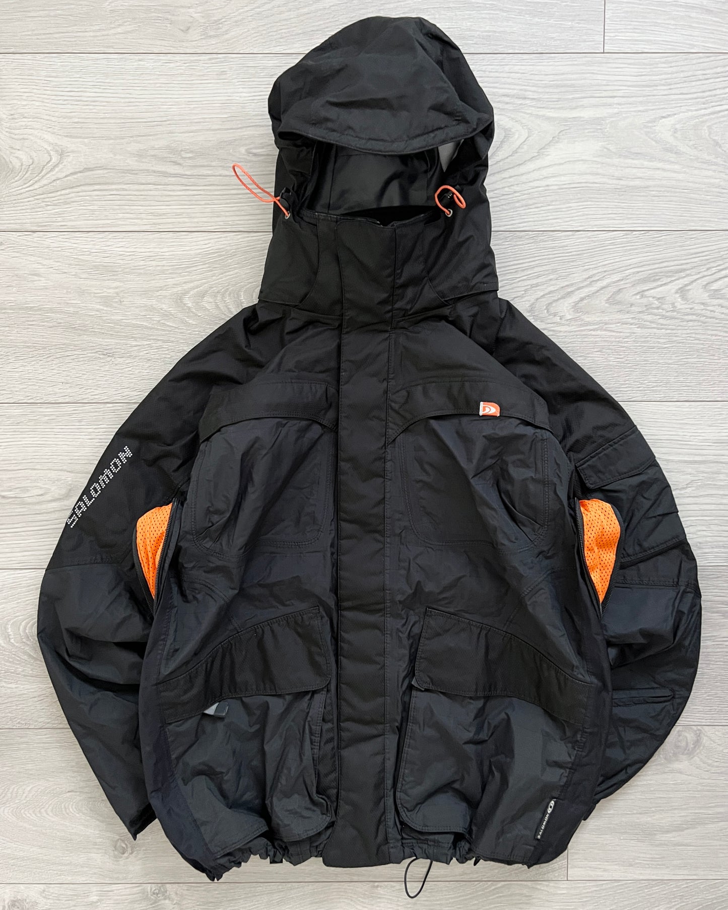 Salomon 00s Technical Waterproof Insulated Fleece Mapped Jacket - Size M