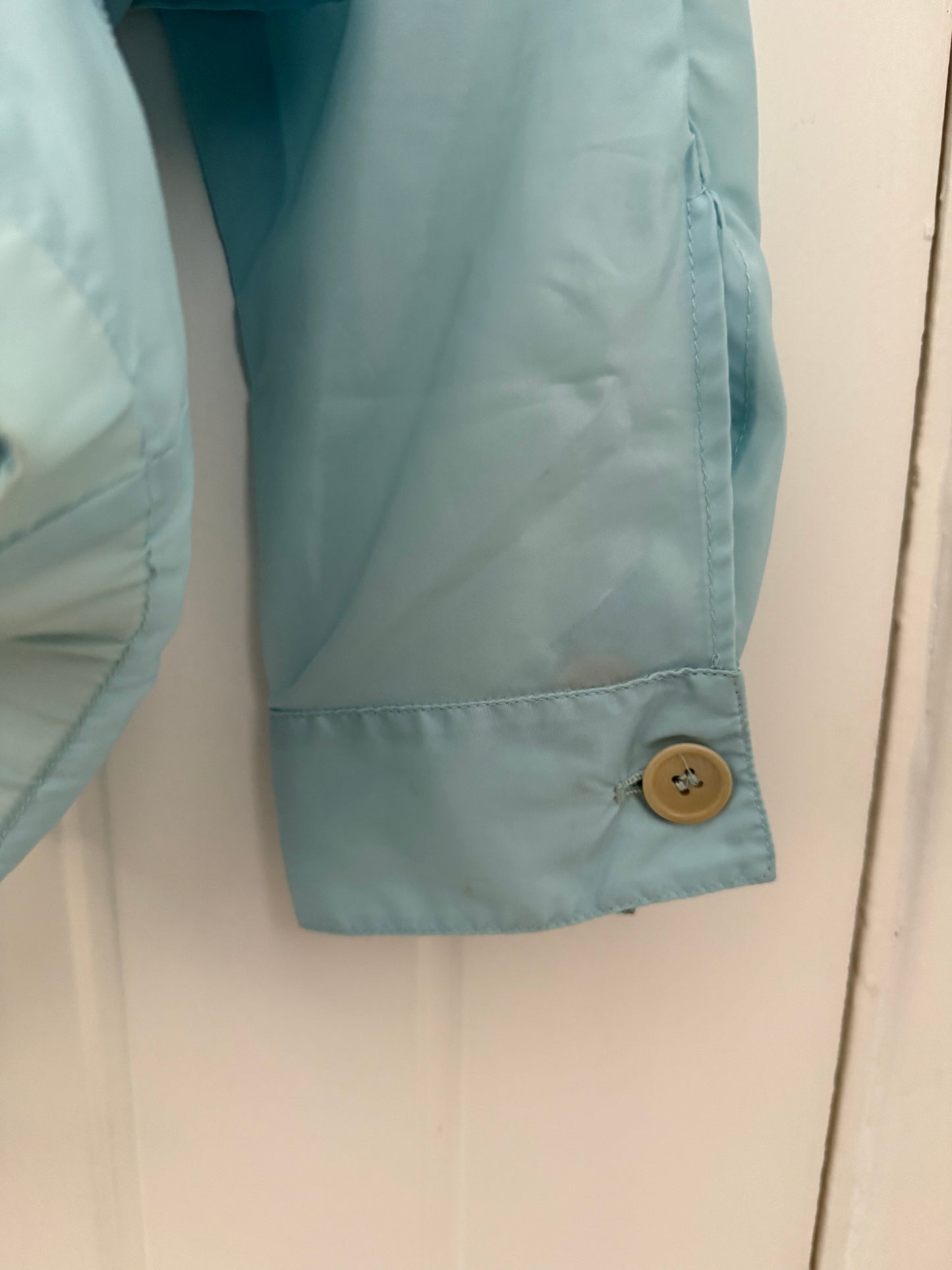 Helmut Lang SS1998 Silk Nylon Blue Cummerbund Packable Jacket - Size L