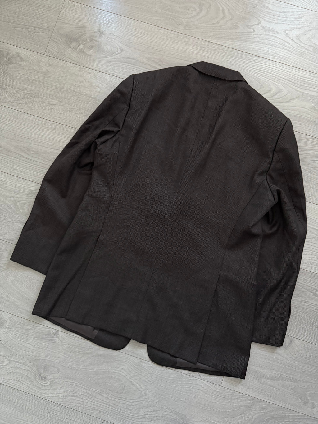 Armani 1990s Textured Wool 3B Blazer Jacket - Size XL