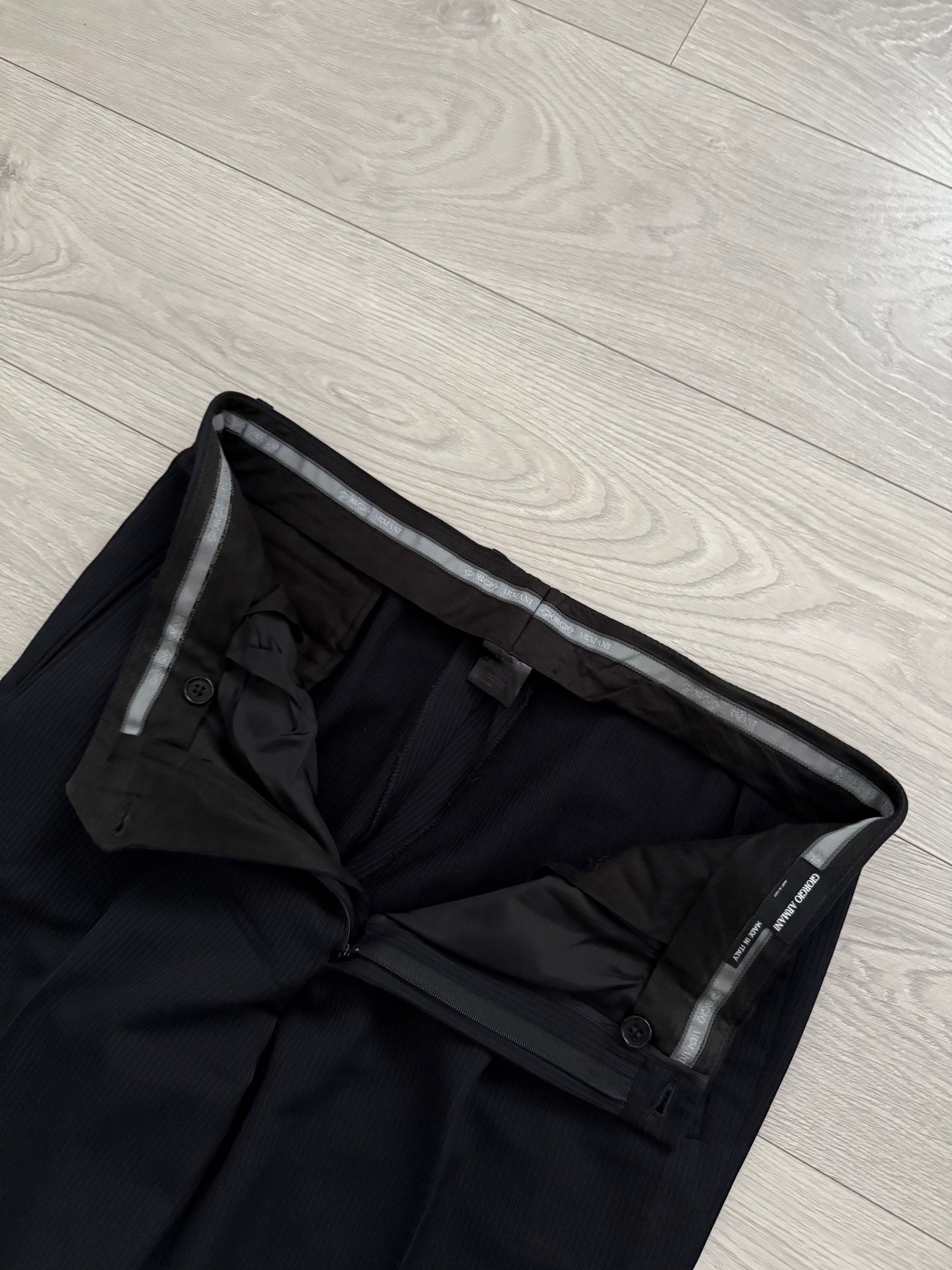 Giorgio Armani 1990s Double-Breasted Wool Suit - Size XL Jacket / 38" Waist