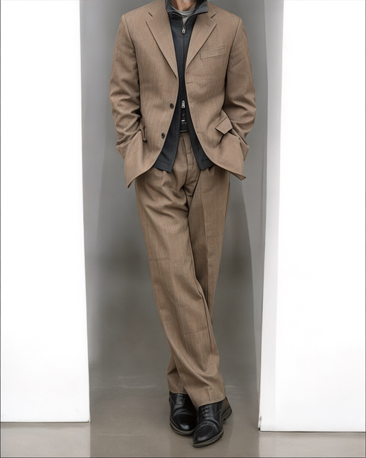 Prada Mainline FW2003 Runway Wool Suit - Size L Jacket / 34" Waist