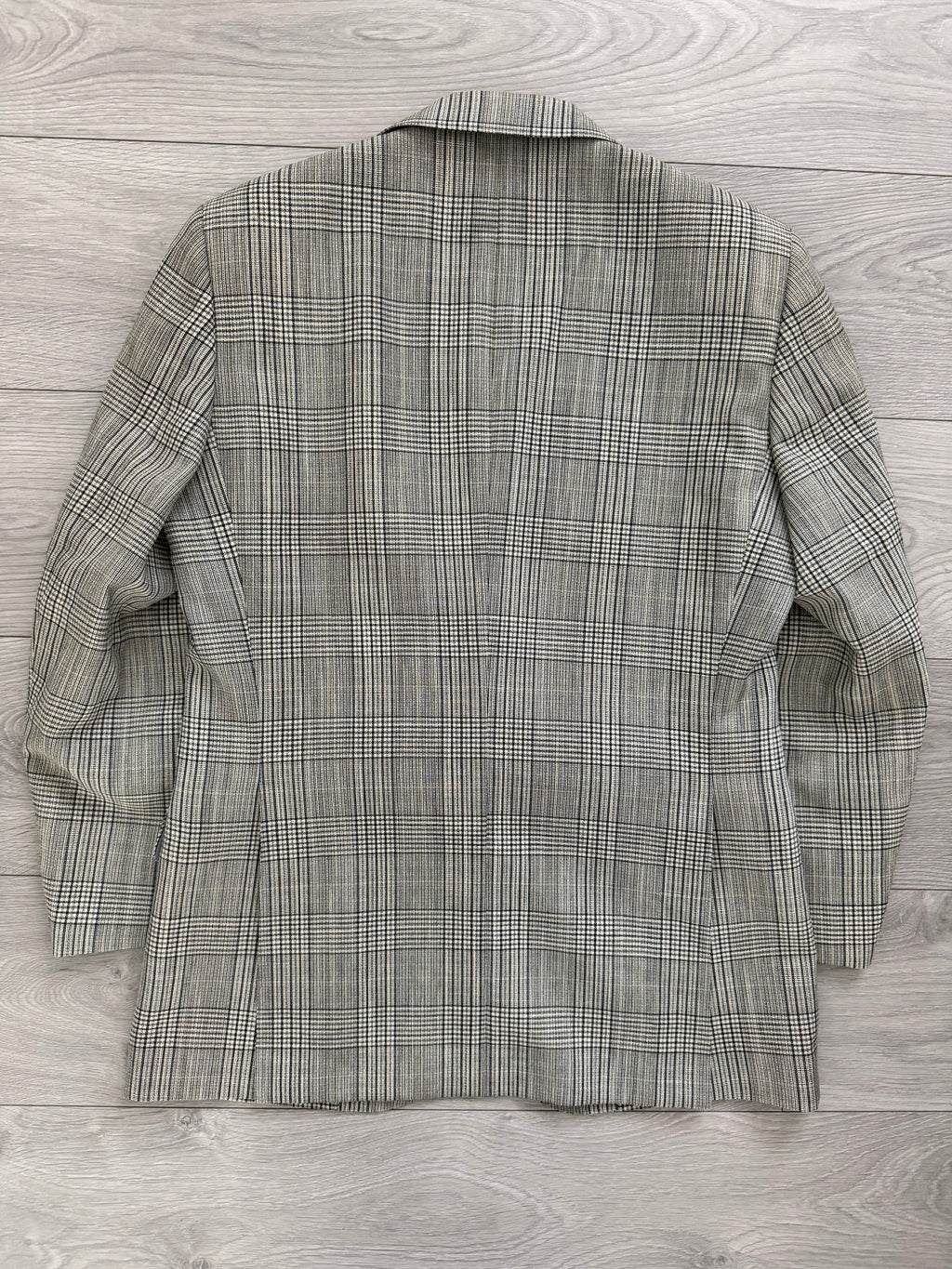 Burberry 1990s 2B Wool Grey Lightweight Partially Lined Sports Jacket Blazer - Size S