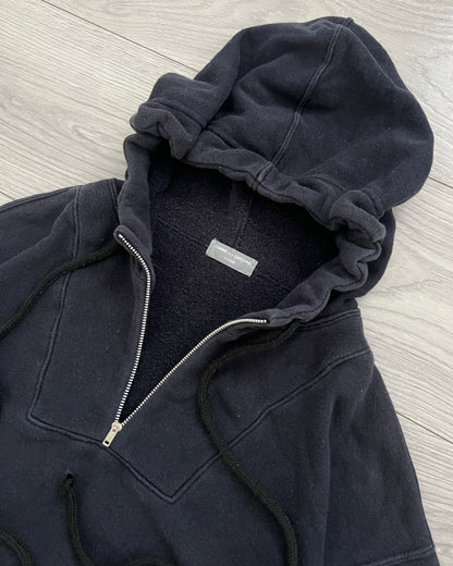 Comme Des Garcons Homme 1990s Faded 1/4 Zip Hoodie - Size S