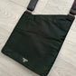 Prada FW1998 Anatomical Plaque Logo Nylon Crossbody Bag