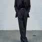 Armani 1990s Double Breasted Pleated Wool Suit - Size L Jacket / 34" Waist