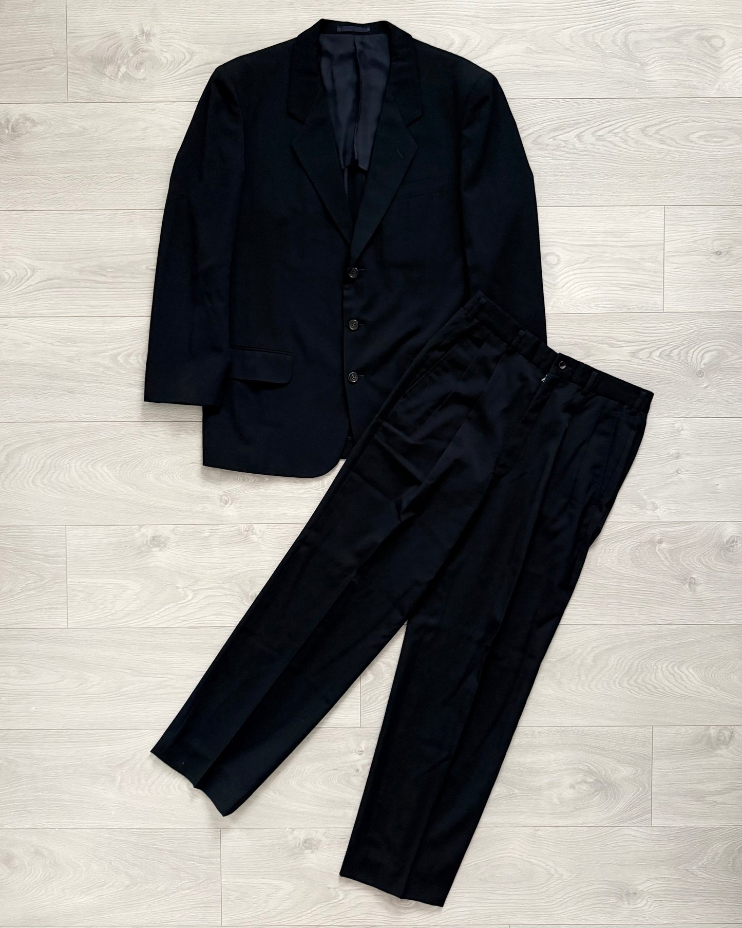 Comme Des Garcons Homme Deux 1988 Pleated Wool Suit - M Jacket / 32" Waist