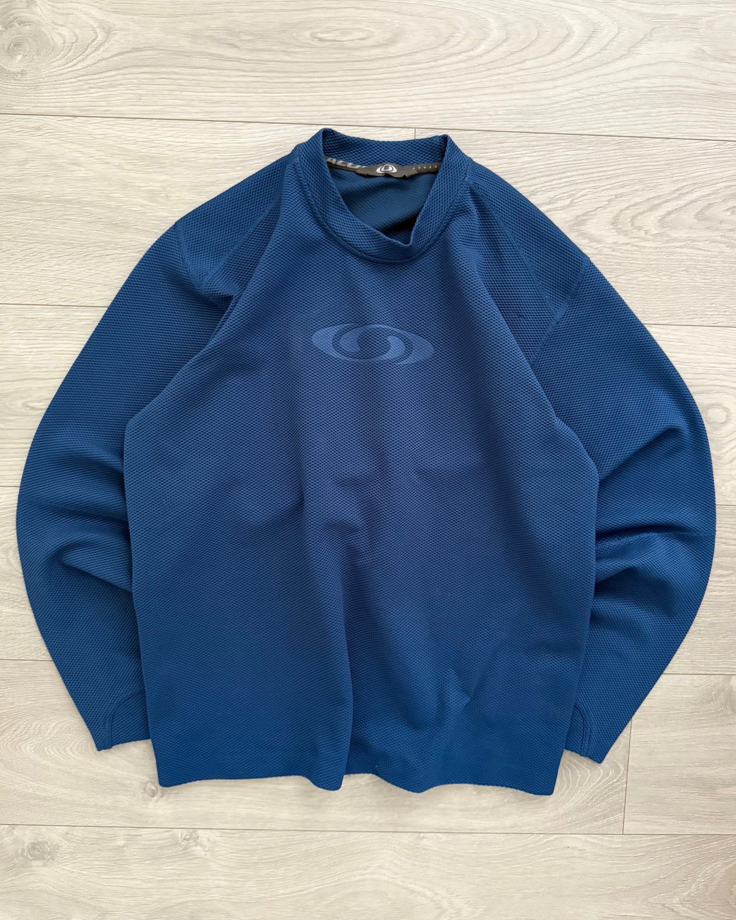 Salomon 00s Moto Mesh Blue Technical Long Sleeve - Size M