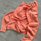 Final Home 1990s Thunder Stitch Coral Sweater - Size S