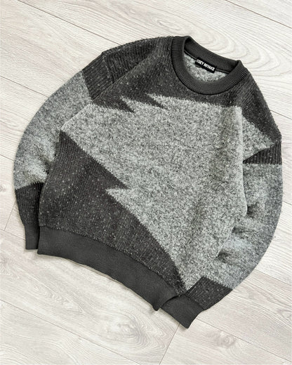 Issey Miyake AW1991 Geometric Pattern Knit Sweater - Size M