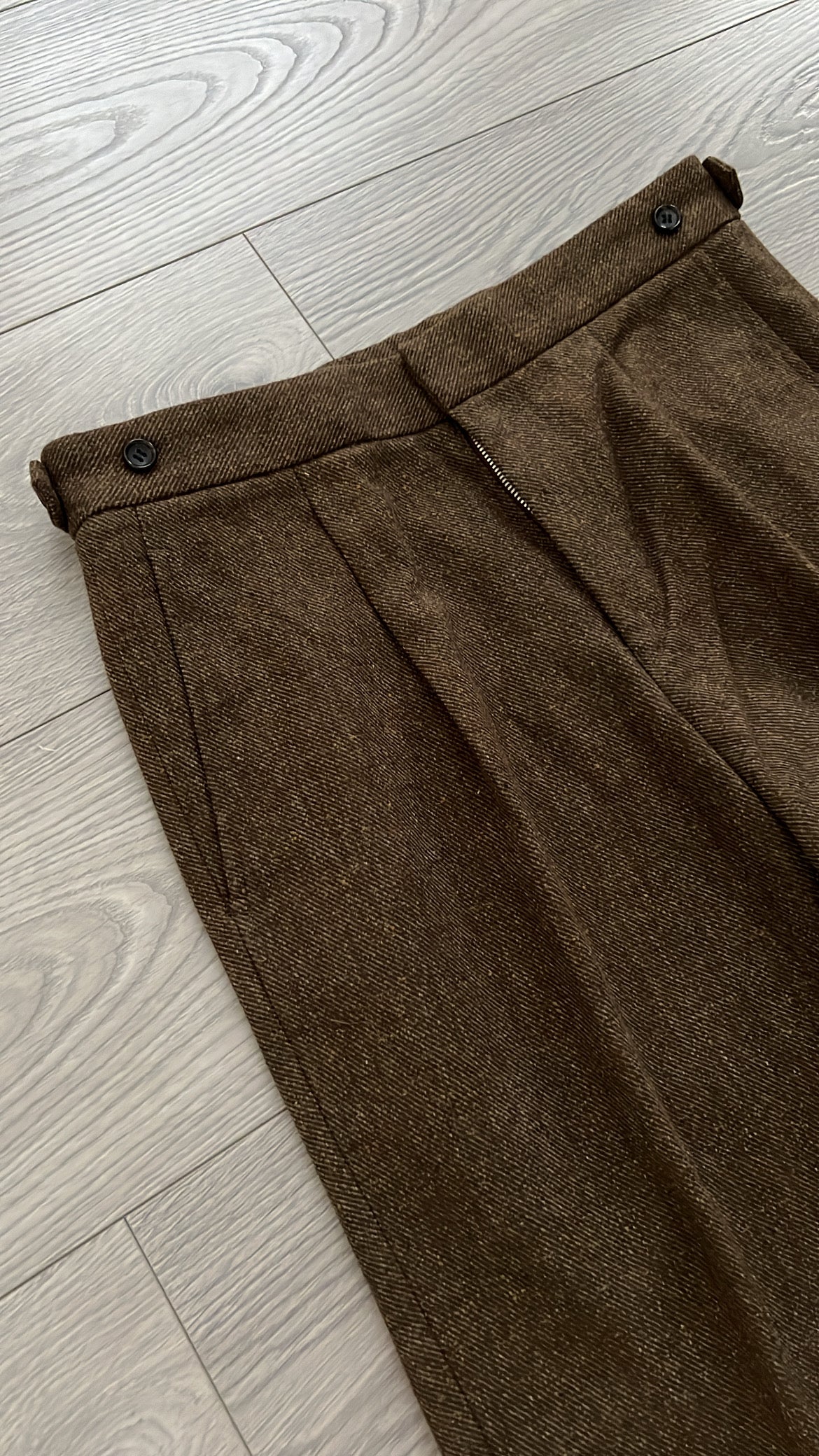 Comme Des Garcons Homme Plus 1990s Sample Pleated Wool Trousers - Size 30