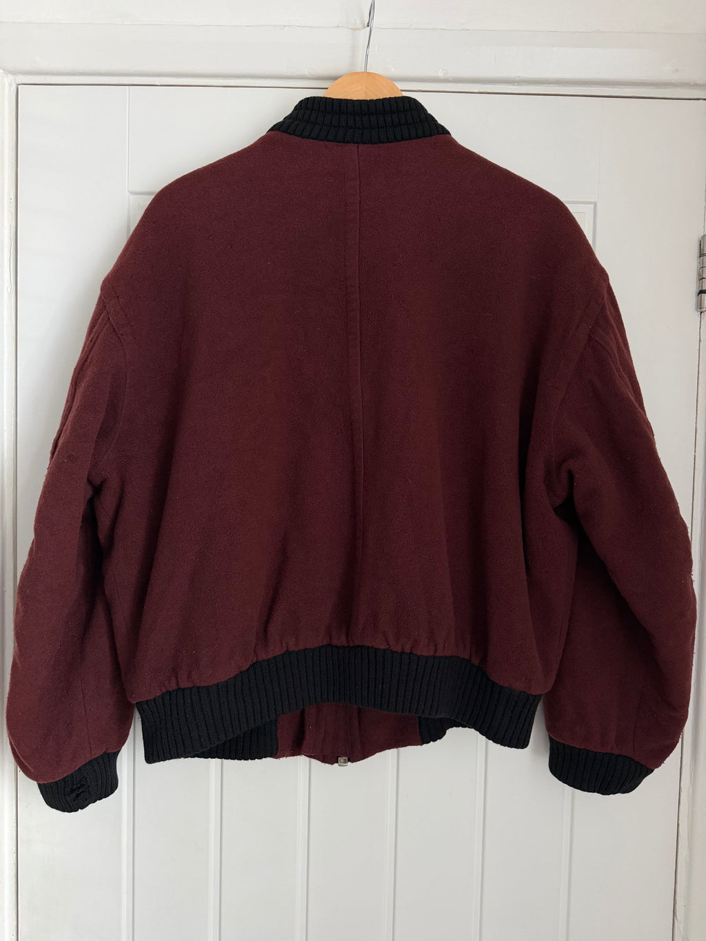 Hugo Boss 1980s Cashmere Wool Bomber Jacket - Size M