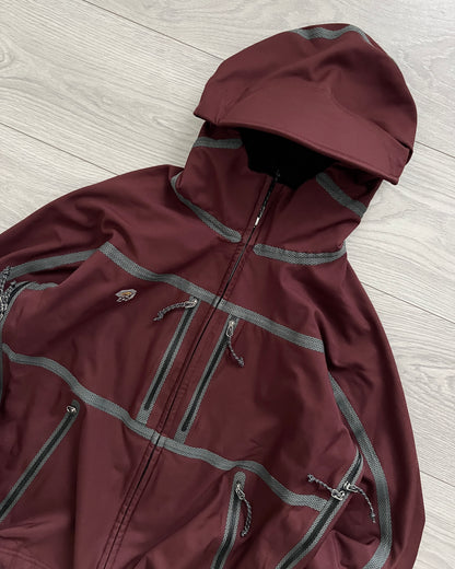 Mountain Hardwear Exposed Taped Seam Technical Conduit Jacket Burgundy - Size S