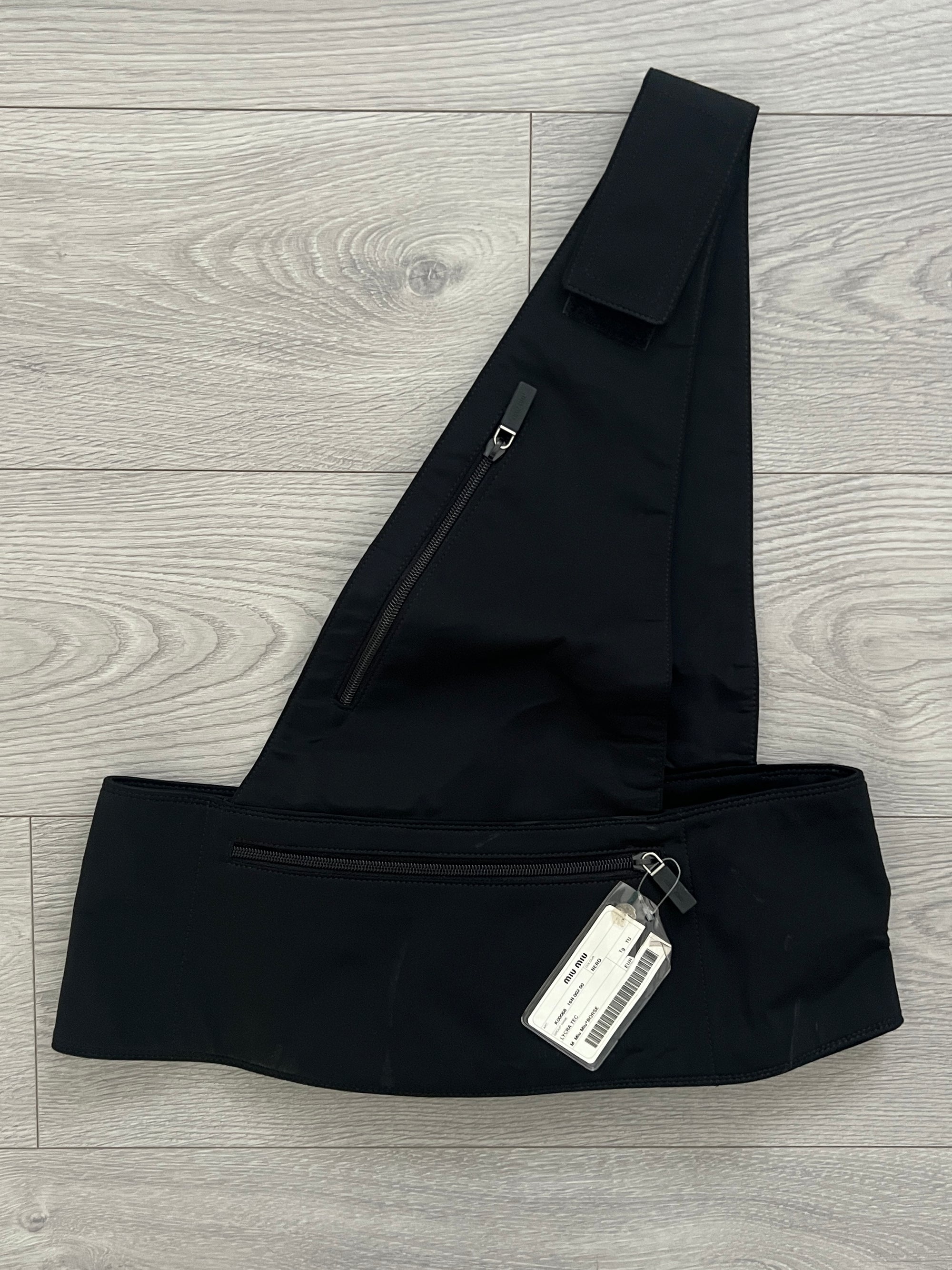 Miu Miu FW1999 Tech Fabric Utility Body Bag