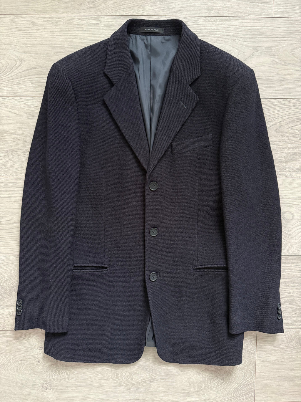 Emporio Armani 3B Wool Twill Navy Sport Jacket Blazer - Size S