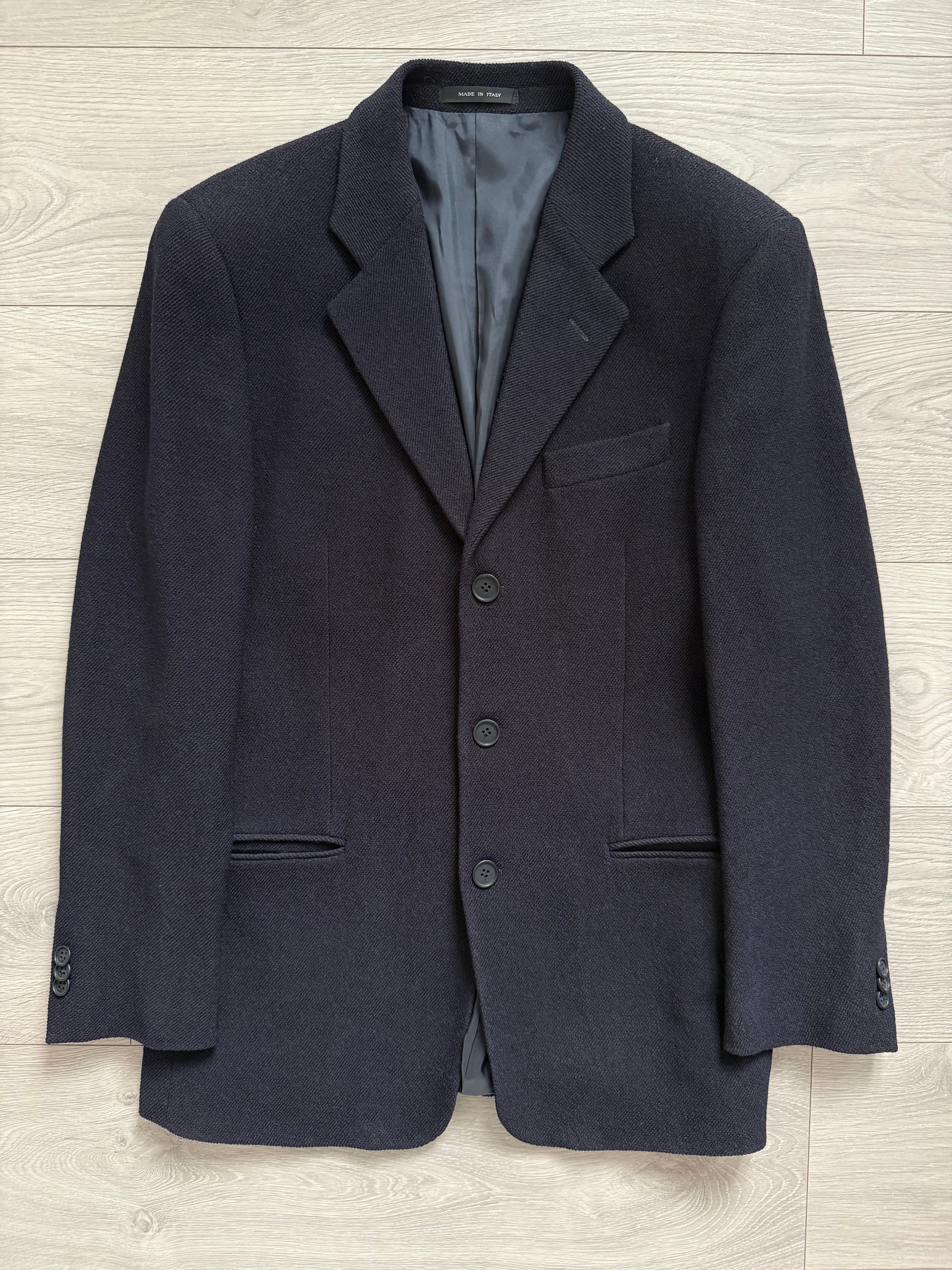 Emporio Armani 3B Wool Twill Navy Sport Jacket Blazer - Size S