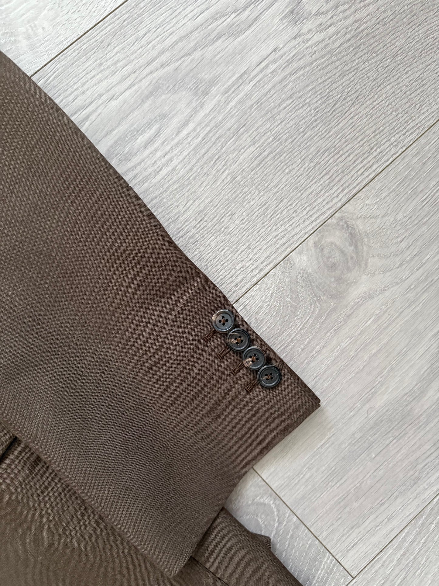 Prada FW2005 Runway Double-Breasted Mohair Wool Suit - Size L Jacket / 34" Waist