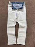 Maison Martin Margiela Artisanal Line (0)(10) SS2002 White Painted Denim Jeans - Size 29" Waist