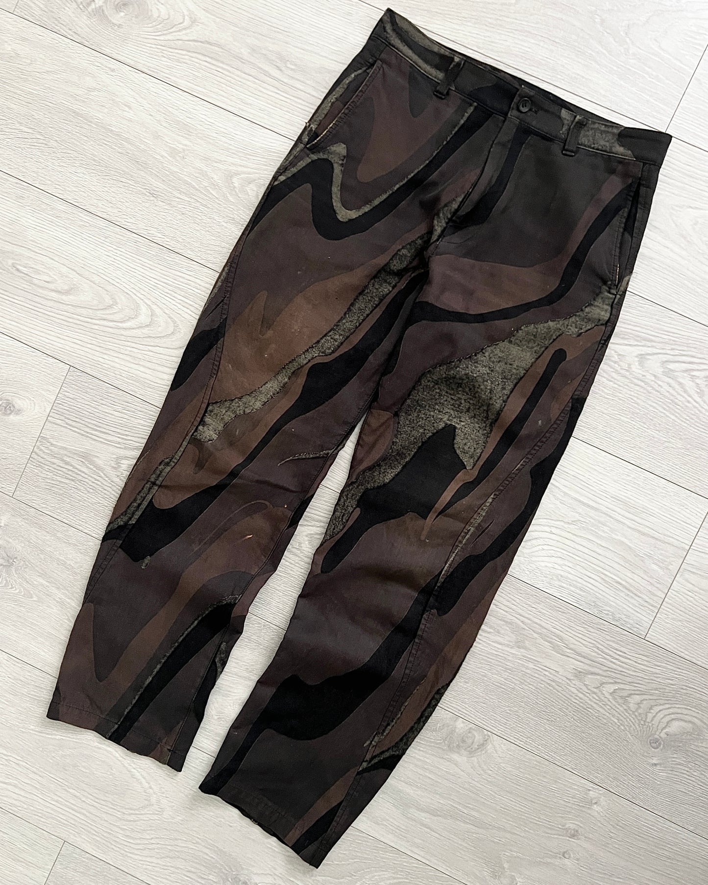 Issey Miyake 00s APOC Flowing Pattern Trousers - Size 30