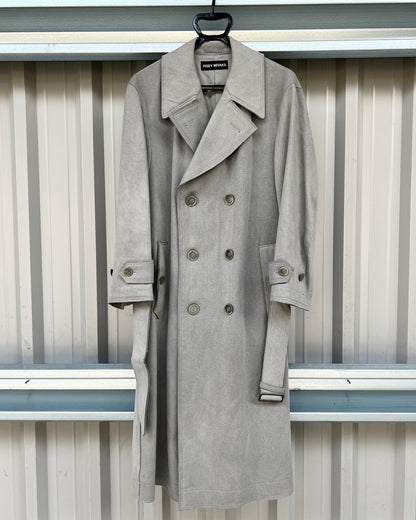 Issey Miyake FW2003 Pleated Wool Trench Coat - Size M