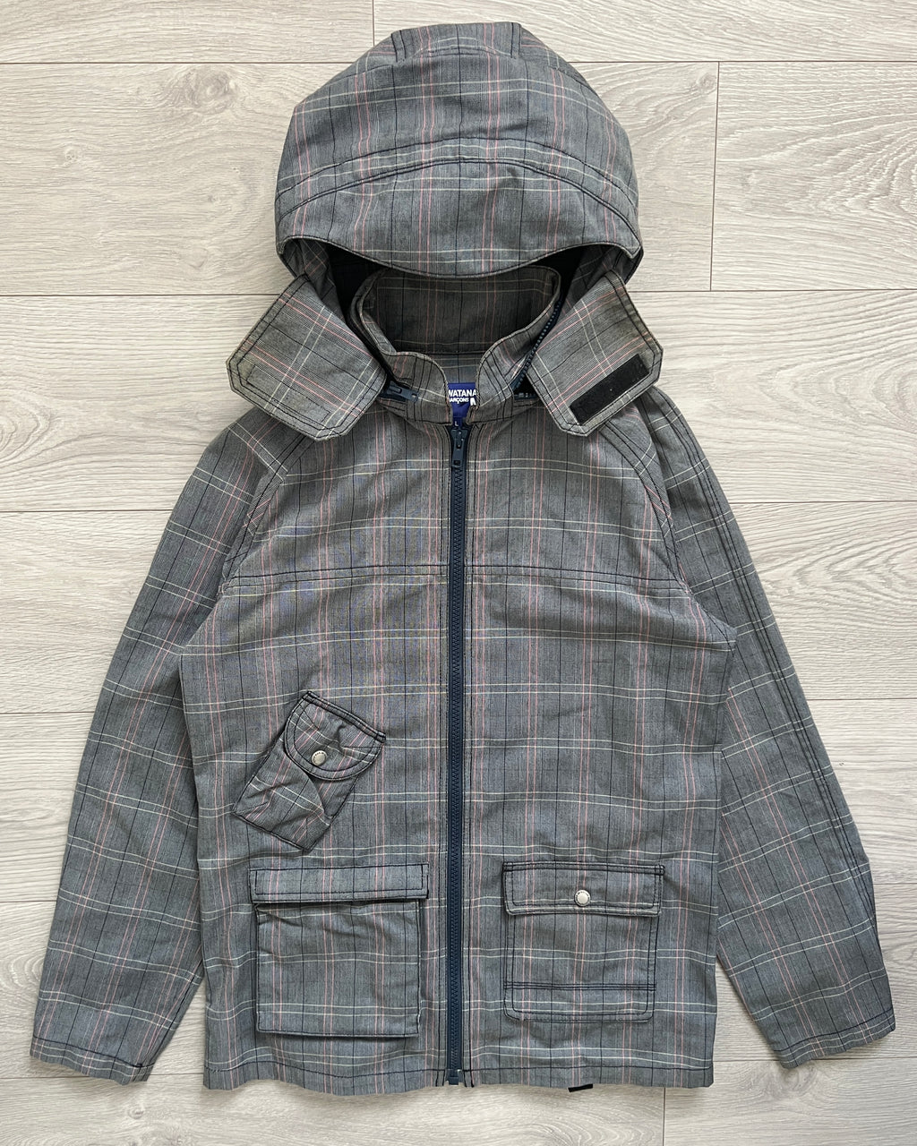Junya Watanabe AD2004 Technical Cargo Pocket Check Jacket - Size M