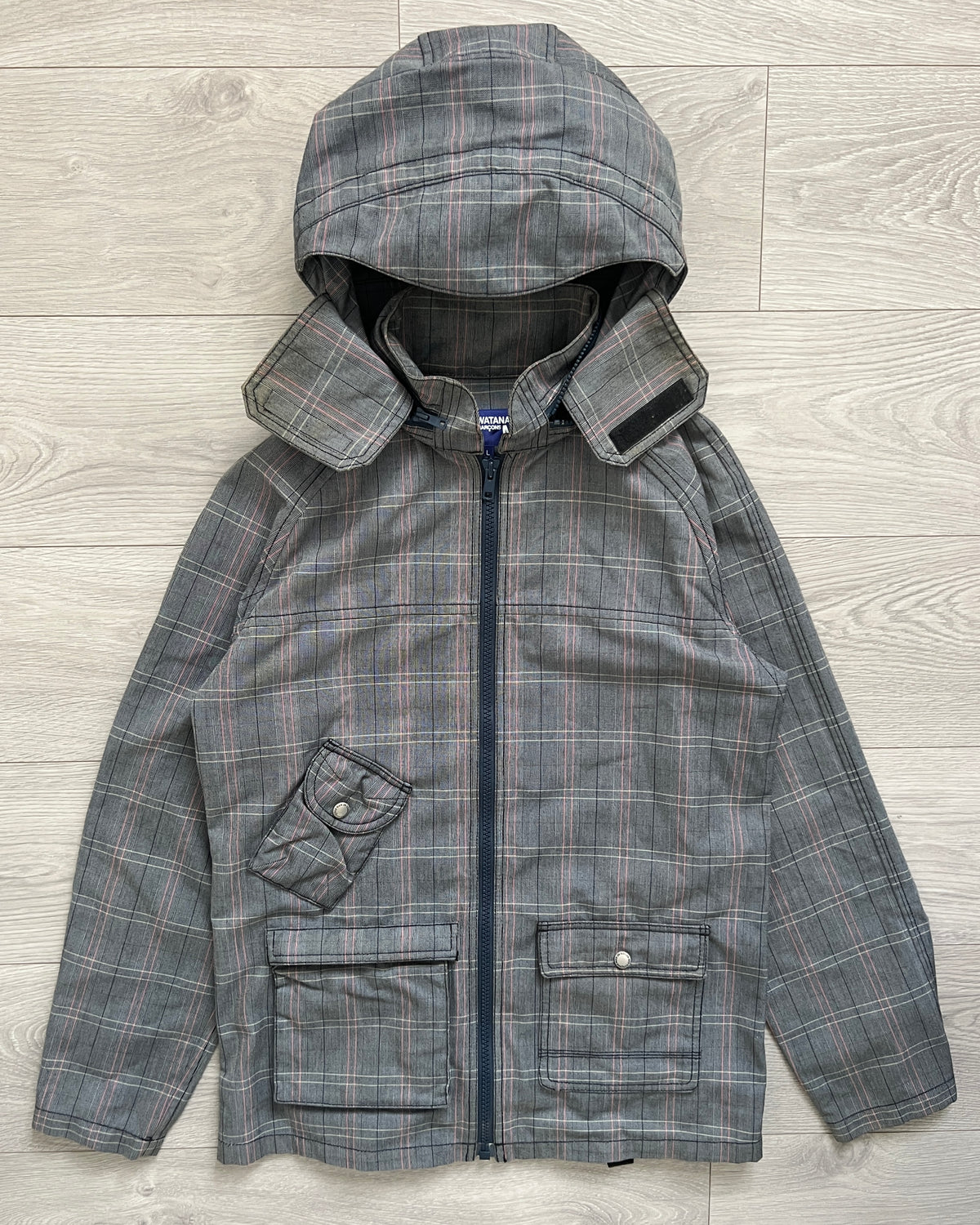 Junya Watanabe AD2004 Technical Cargo Pocket Check Jacket - Size M