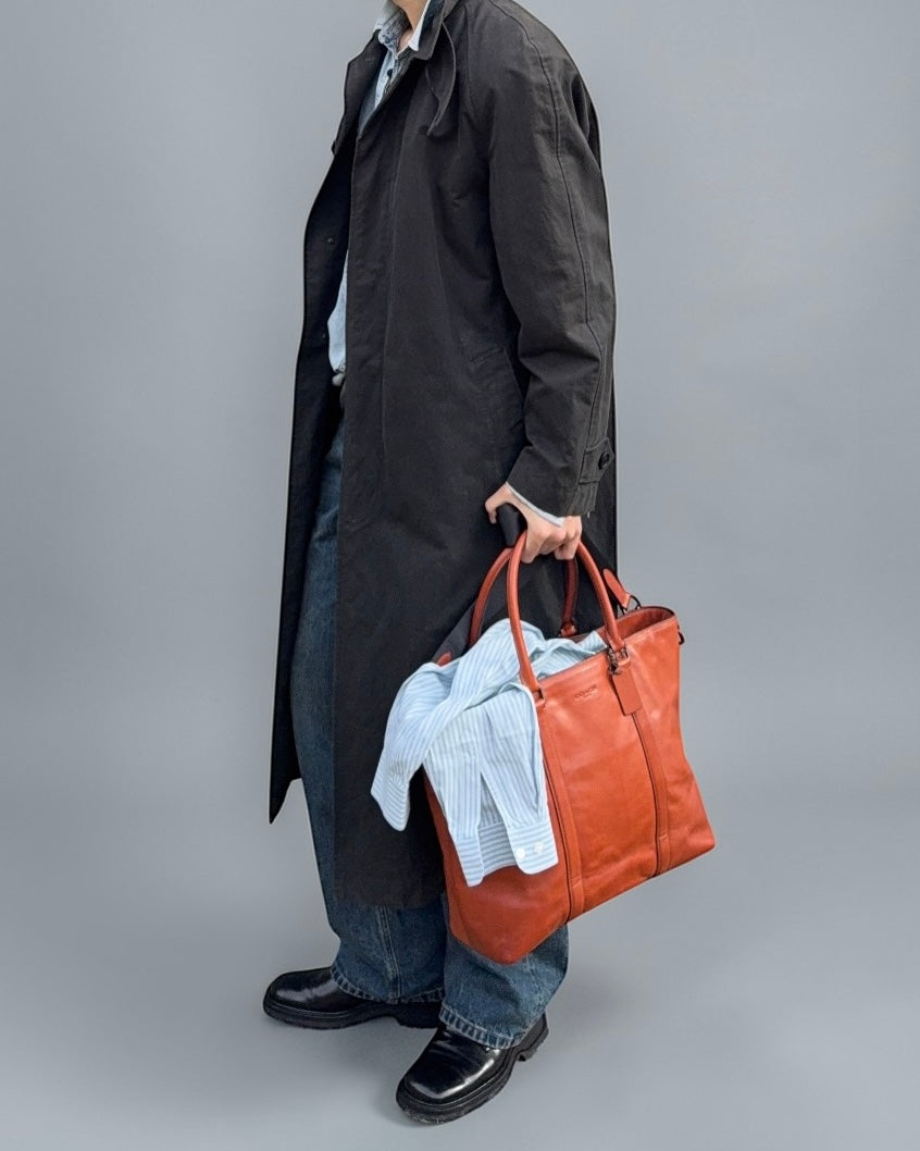 Coach New York Vintage Leather Hold-All Tote Bag