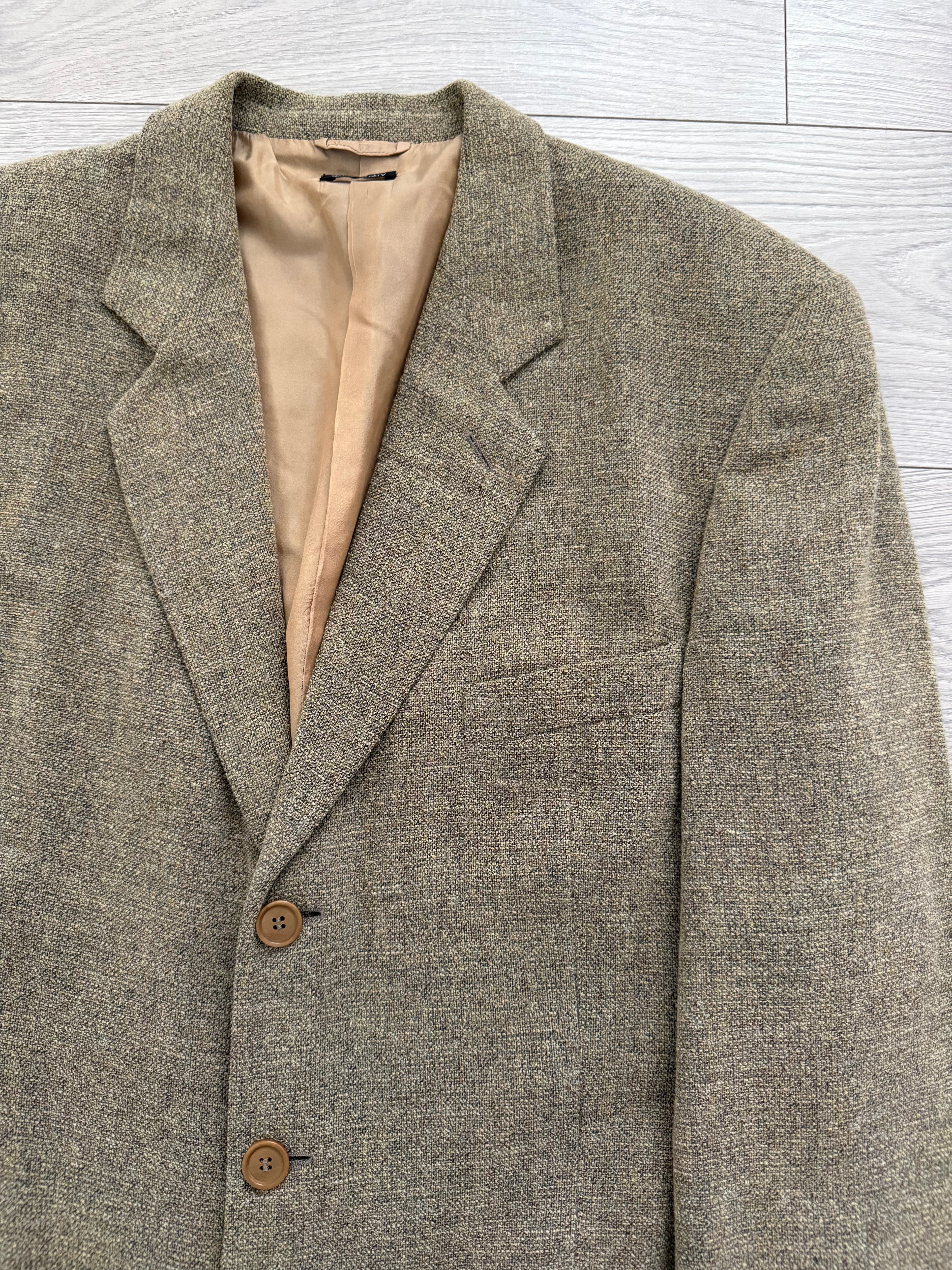 Giorgio Armani Black Label 1990s 3B Textured Sports Jacket Blazer - Size XL
