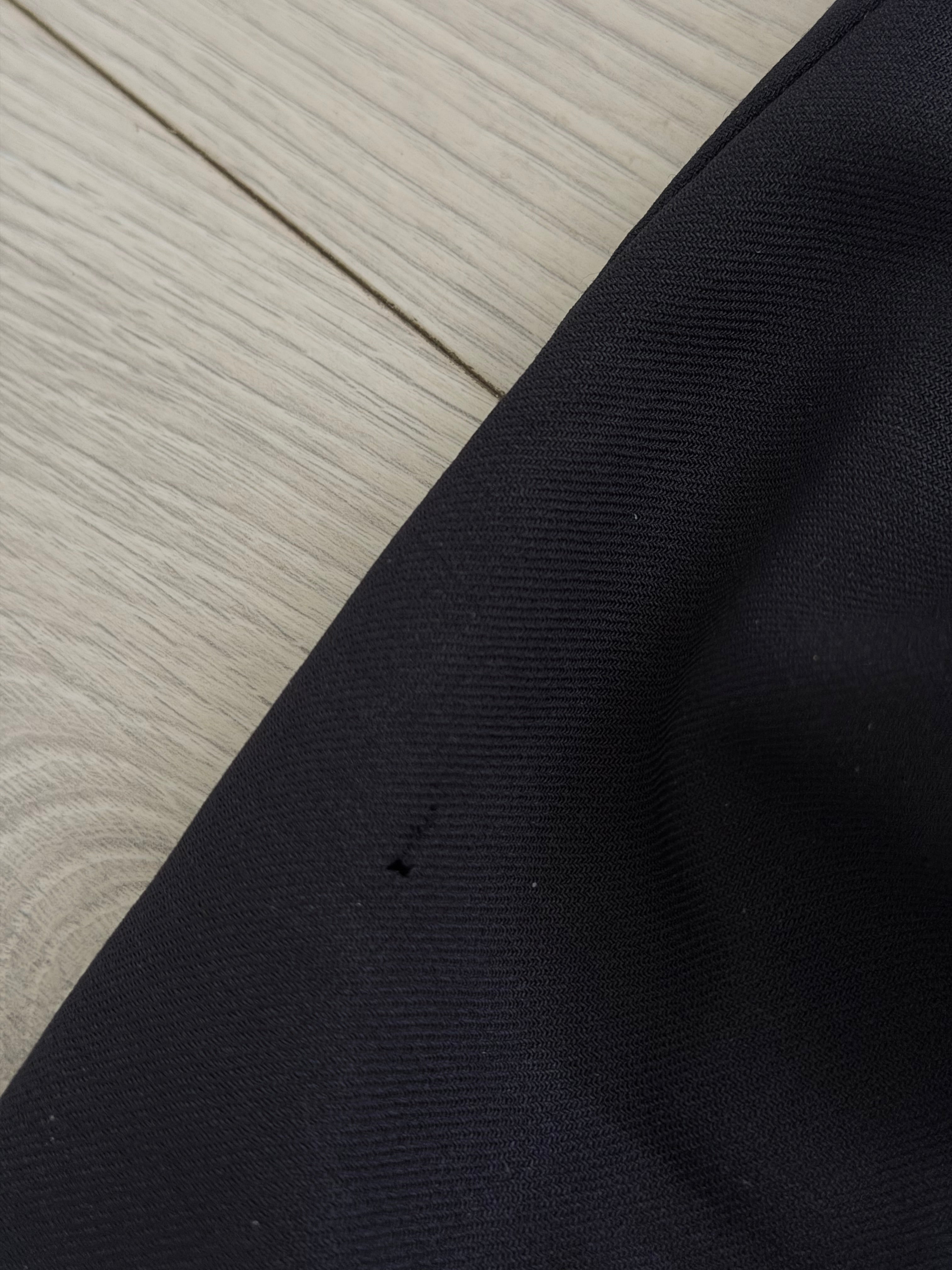 Giorgio Armani 1980s Peaked Lapel Double Breasted Wool Navy Suit - Size M Jacket / 30" Waist