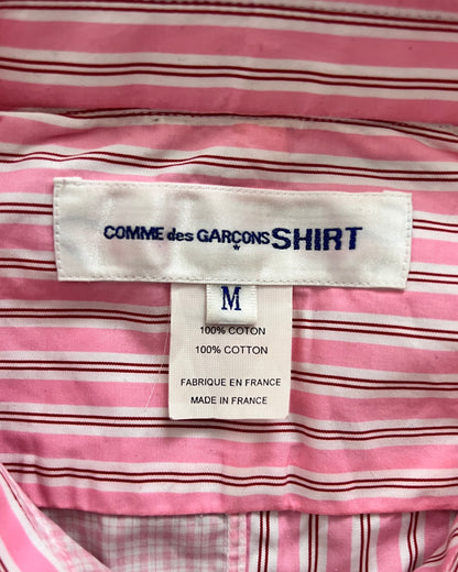 Comme Des Garcons SHIRT Pink Patchwork Shirt - Size M