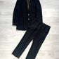 Giorgio Armani 1990s Striped Relaxed Suit - Size S Jacket / 32" Waist