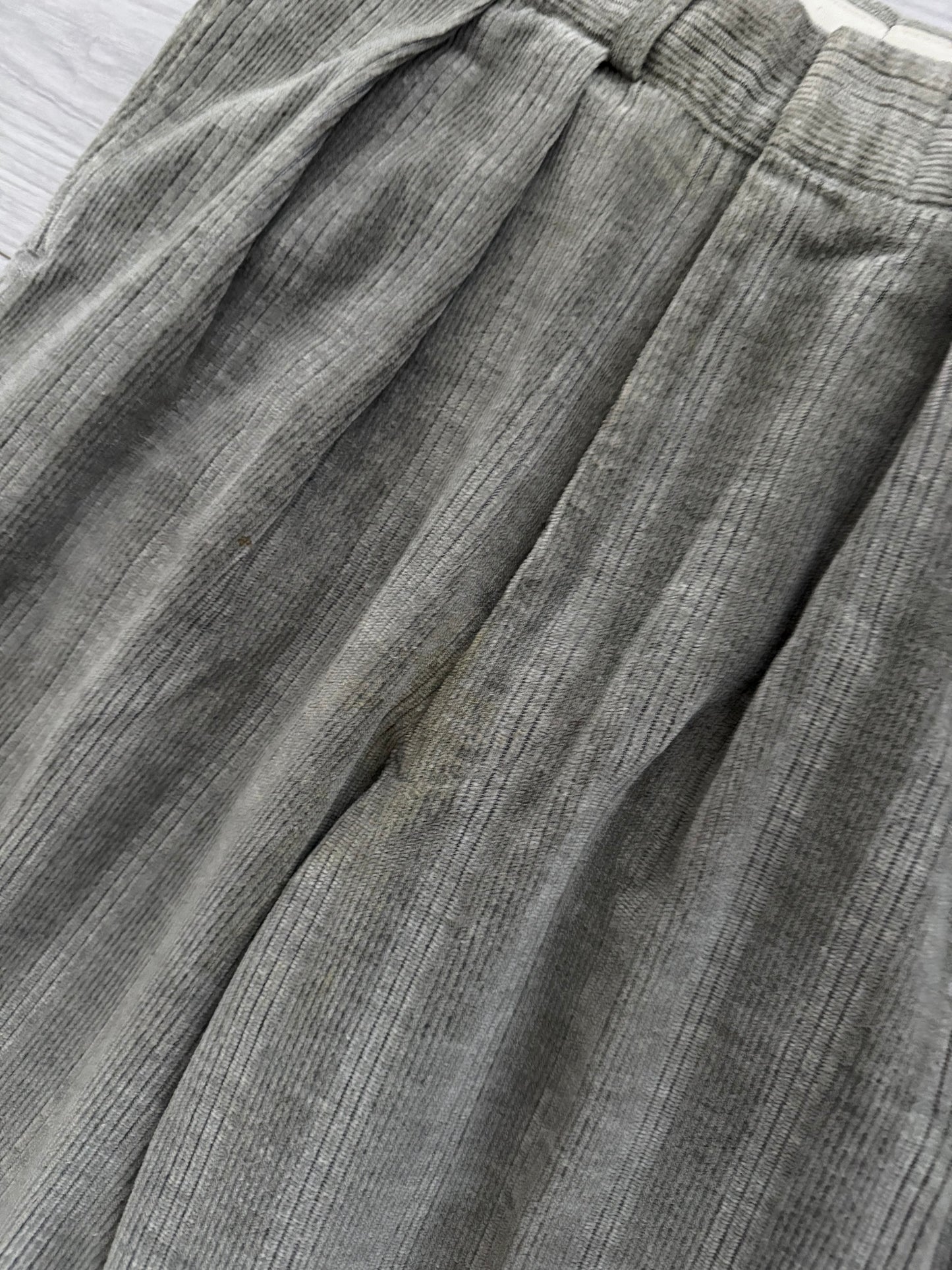 Emporio Armani 1990s Triple Pleat Corduroy Pants - Size 30