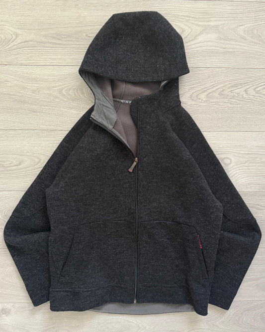 Salomon 2004 Tech Knit Fleece Lined Hooded Jacket - Size L