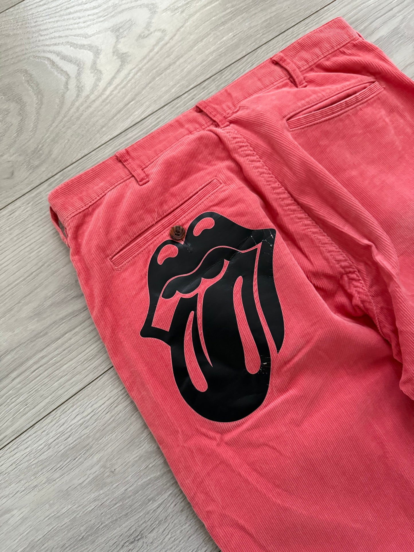 Comme Des Garcons Homme Plus SS2006 Rolling Stones Tongue Cord Pants - Size 31