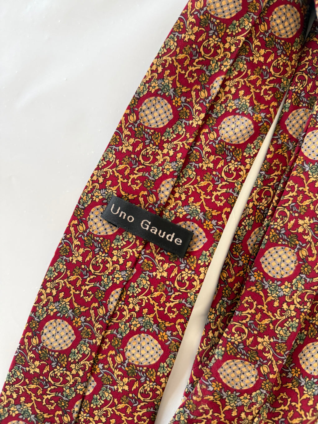 Uno Gaude 1990s Silk Tie Made in Italy