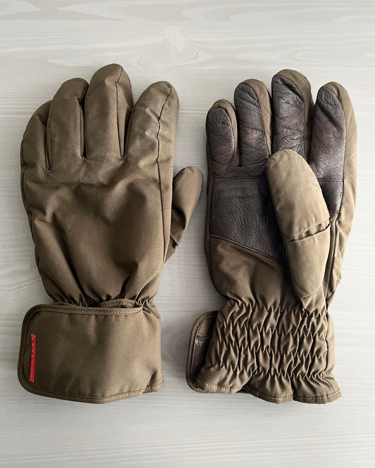 Prada Sport FW1999 Padded Fleece Lined Gloves