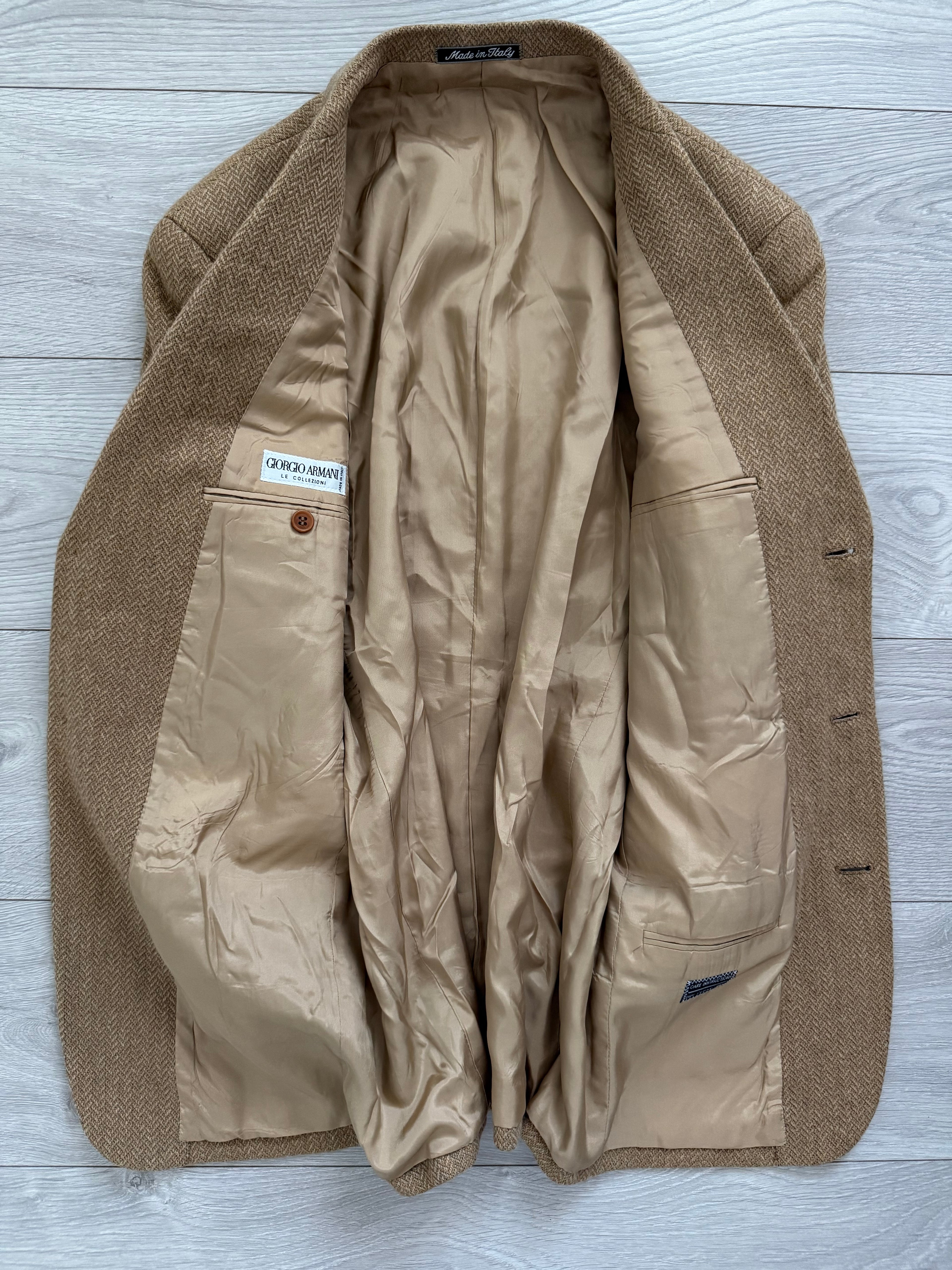 Giorgio Armani 1980s Wool Cashmere 3B Sports Jacket Blazer - Size M