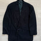 Giorgi Armani 1980s Pleated Double-Breasted Textured Suit - Size L Jacket / 34" Waist