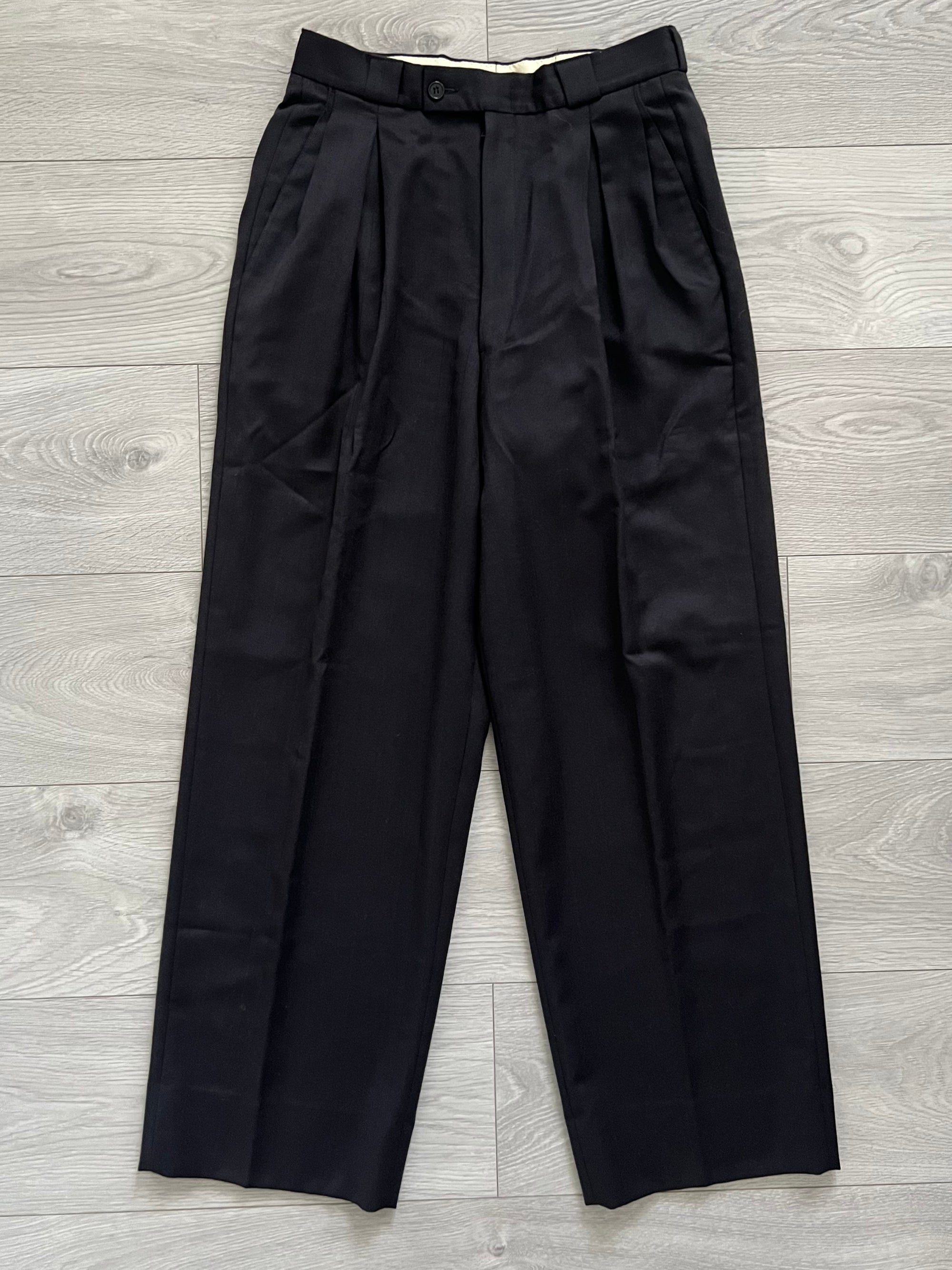 Emporio Armani 1990s Double-Breasted Pleated Relaxed Suit - Size M Jacket / 30" Waist