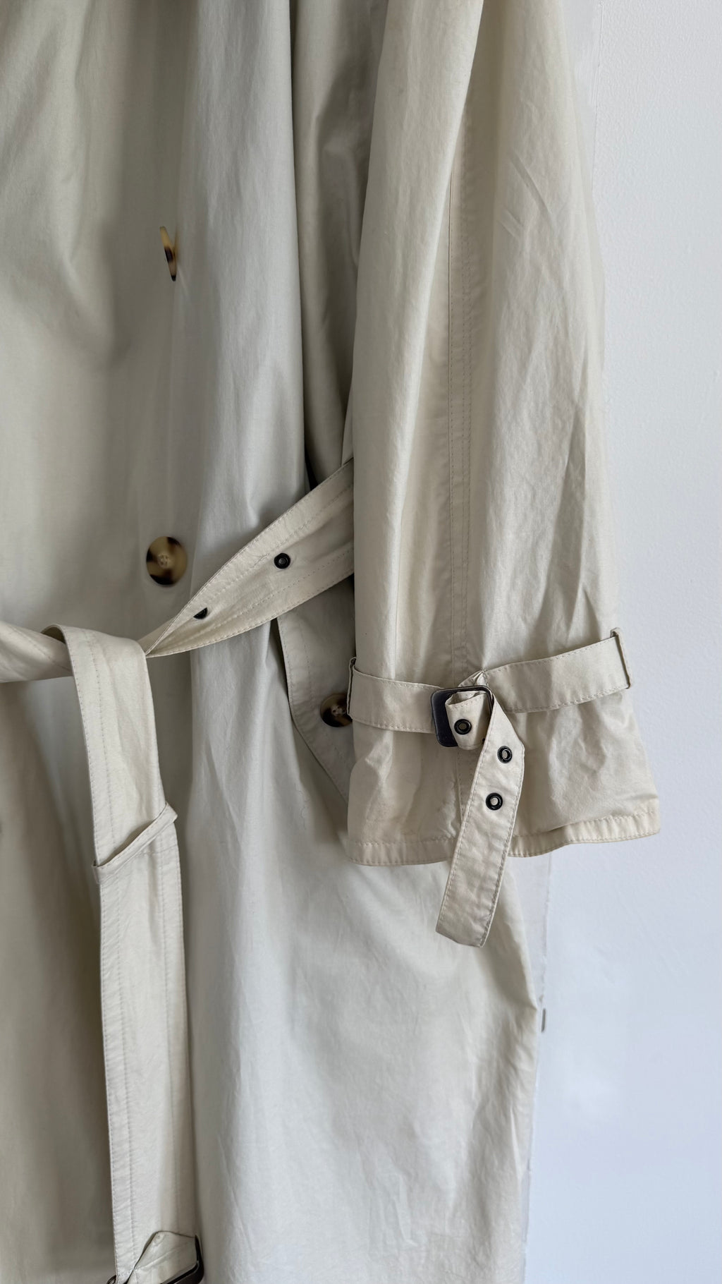 1980s Vintage Trench Coat Made in Germany - Size L