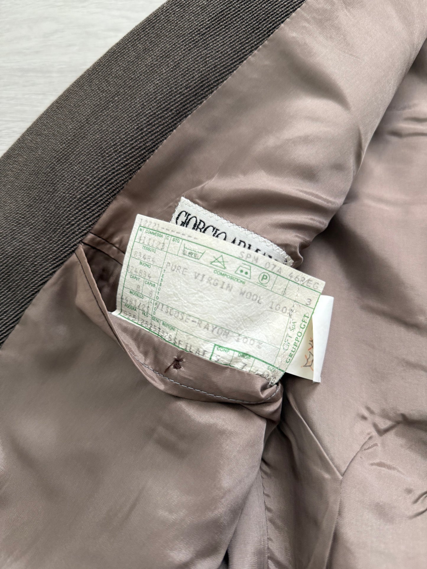 Giorgio Armani 1990s Pleated Wool Suit - Size M Jacket / 30" Waist