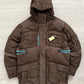 Salomon FW2007 Brown Down Filled Technical Puffer Parka - Size M