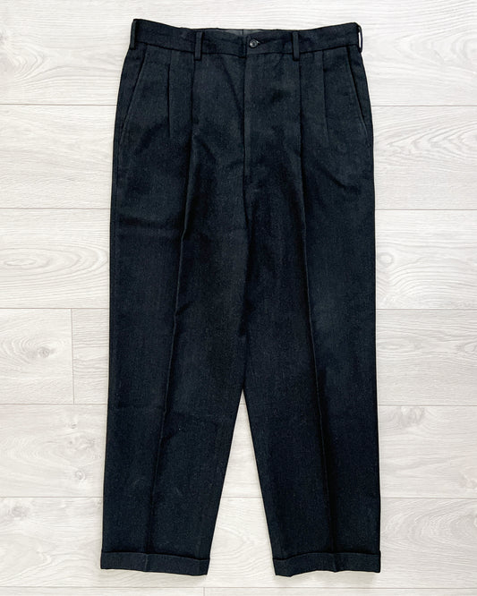 Comme Des Garcons Homme Deux AW1997 Wool Pleated Trousers - Size 34