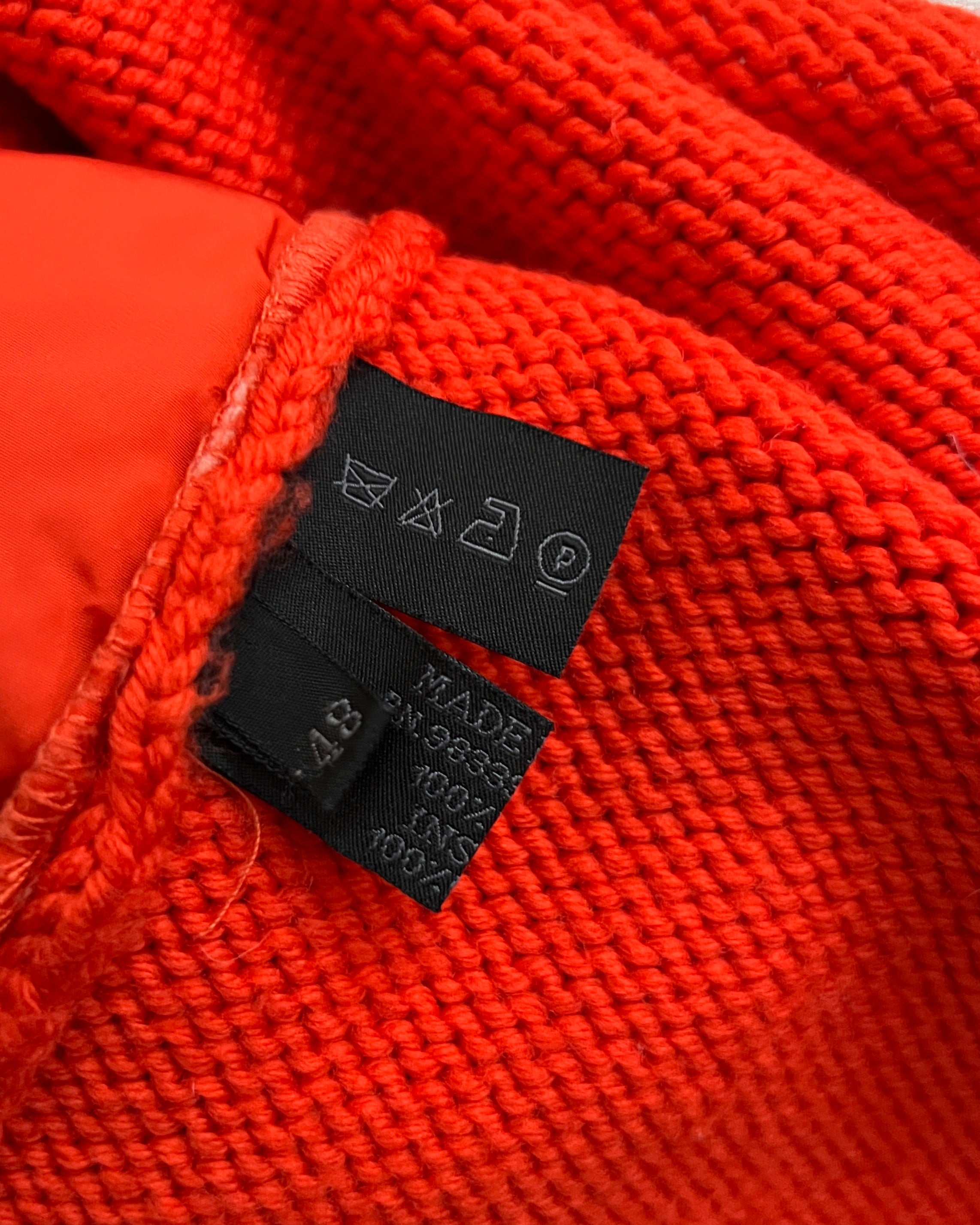 Prada Sport FW1999 Nylon Panelled High Neck Knit Sweater - Size S