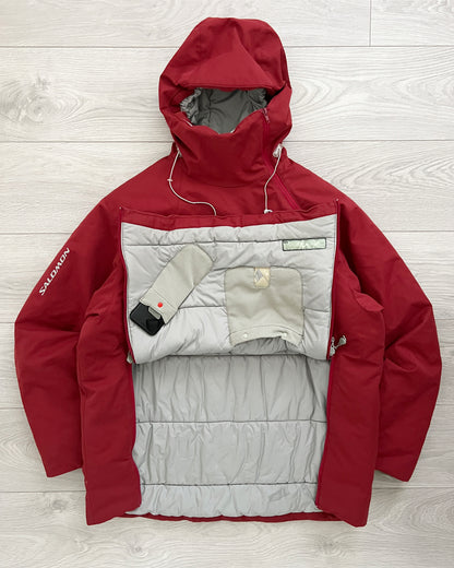 Salomon Late 1990s Asymmetrical Zip Technical Insulated Jacket - Size L