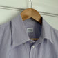 Armani 2004 Striped Snap Collar Shirt - Size M