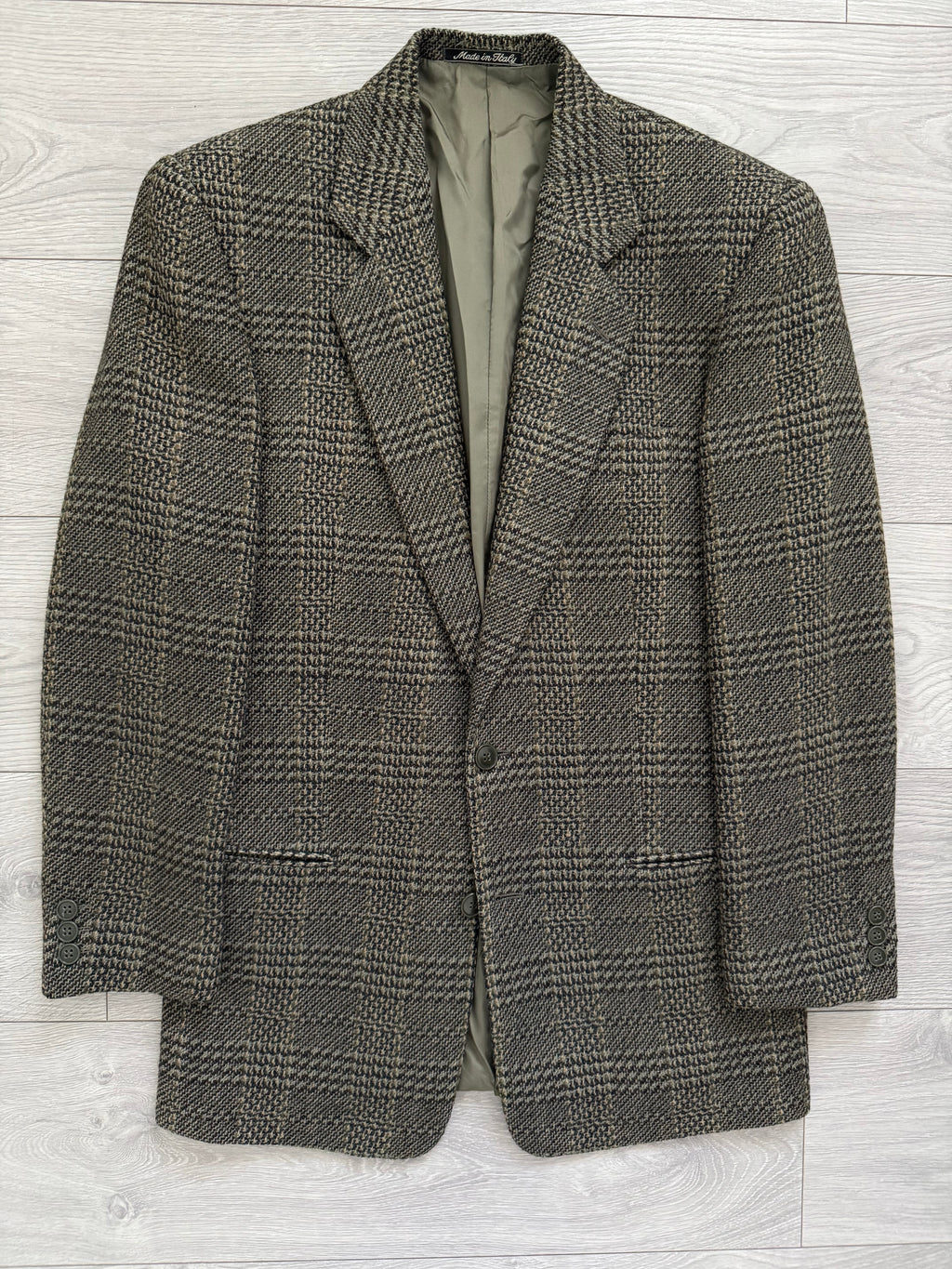 Giorgio Armani 1980s 2B Textured Wool Sports Jacket Blazer - Size S