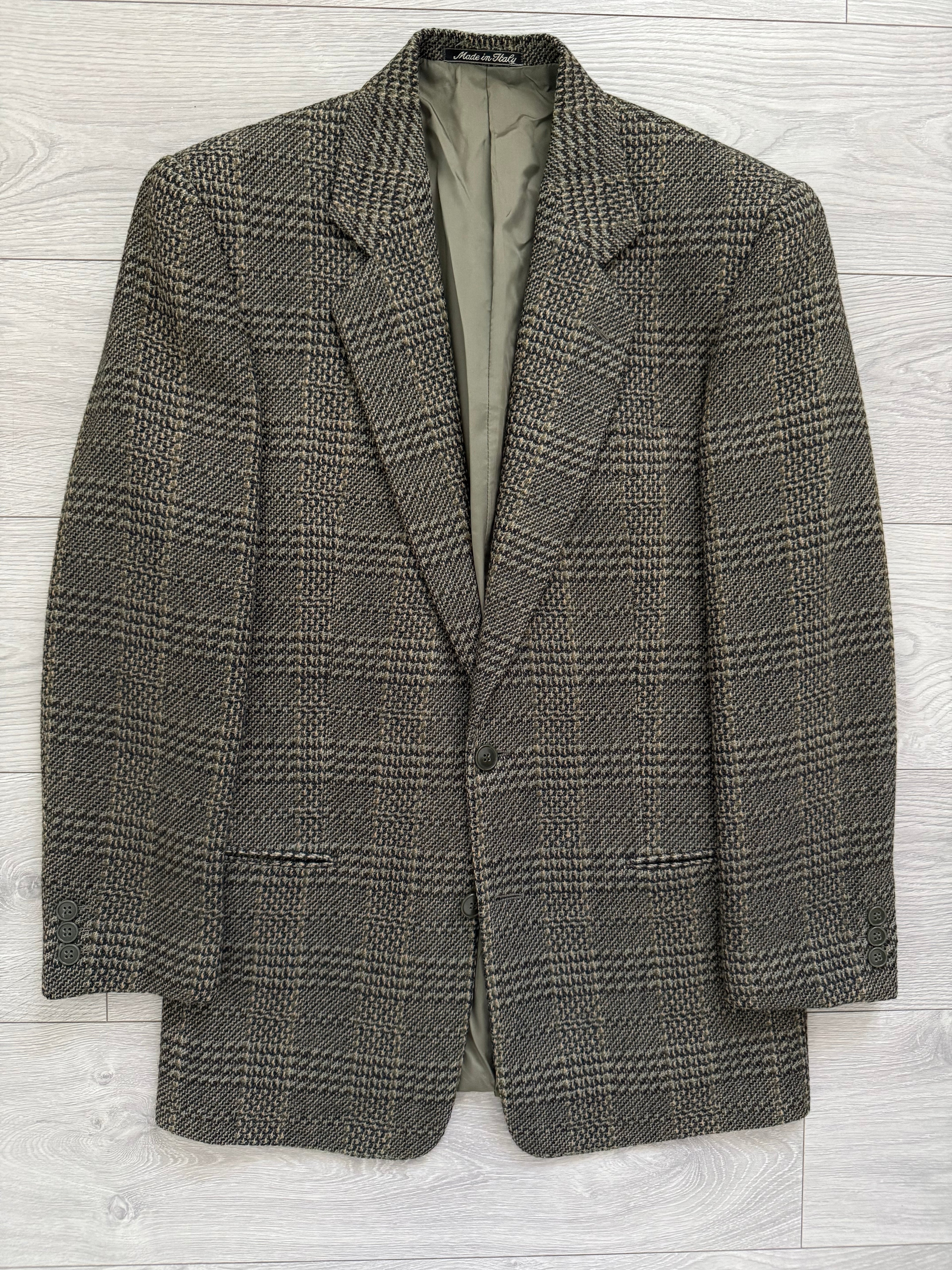 Giorgio Armani 1980s 2B Textured Wool Sports Jacket Blazer - Size S