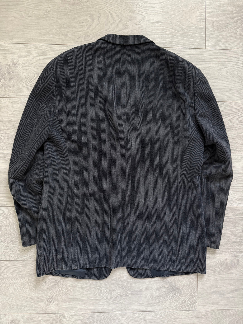 Armani 1990s Herringbone Wool 3B Sports Jacket Blazer - Size XXL
