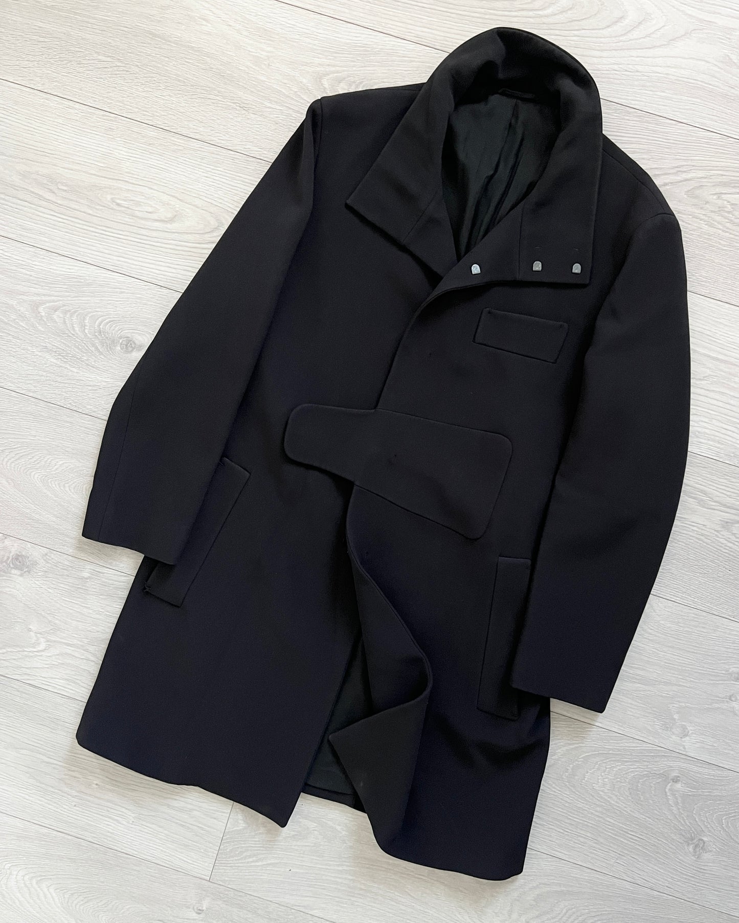 Jil Sander by Raf Simons FW2010 Elliptical Panelled Tailored Coat - Size M