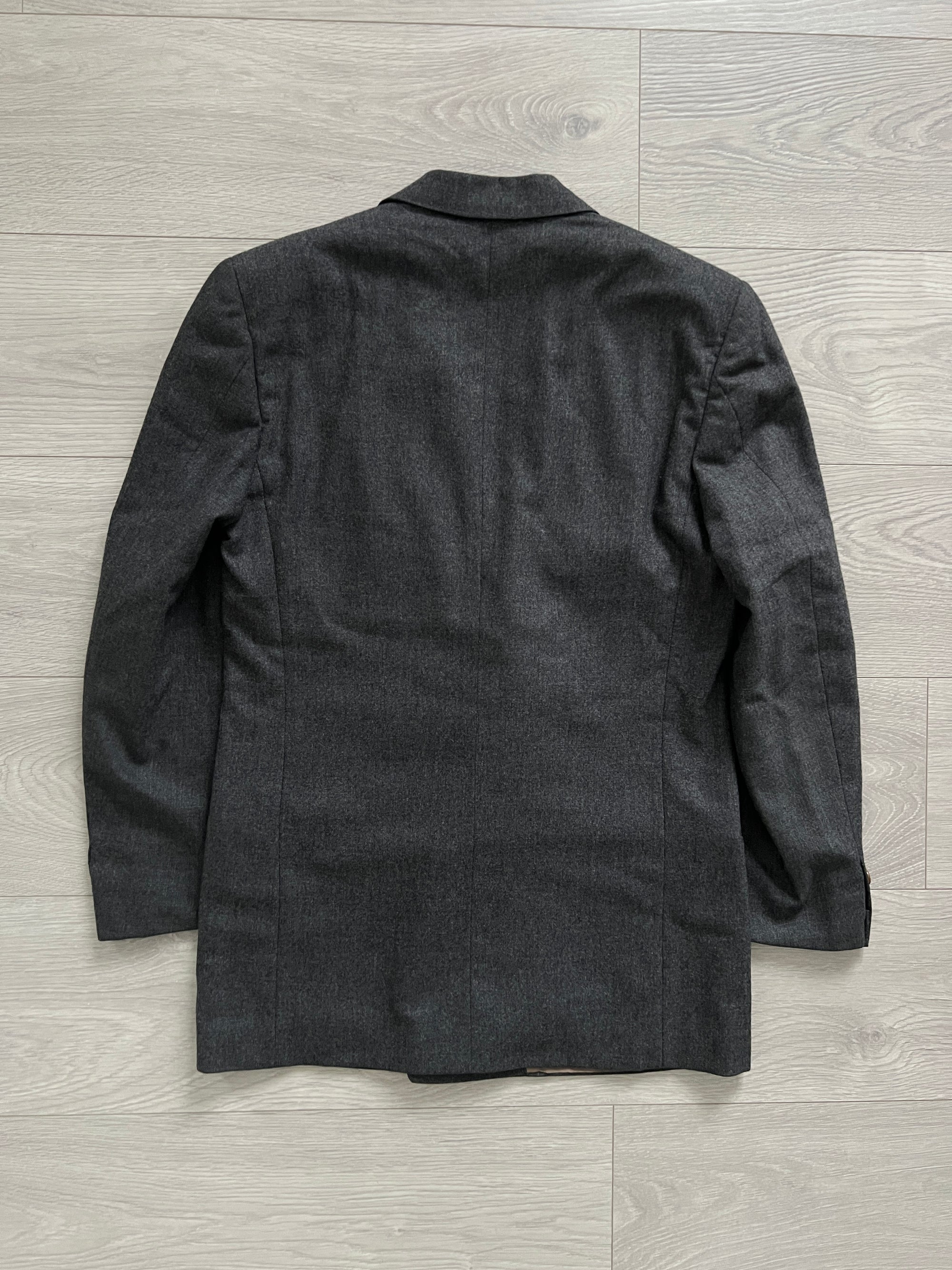 Giorgio Armani 1990s Double-Breasted Pleated Relaxed Wool Suit - Size S Jacket / 30" Waist